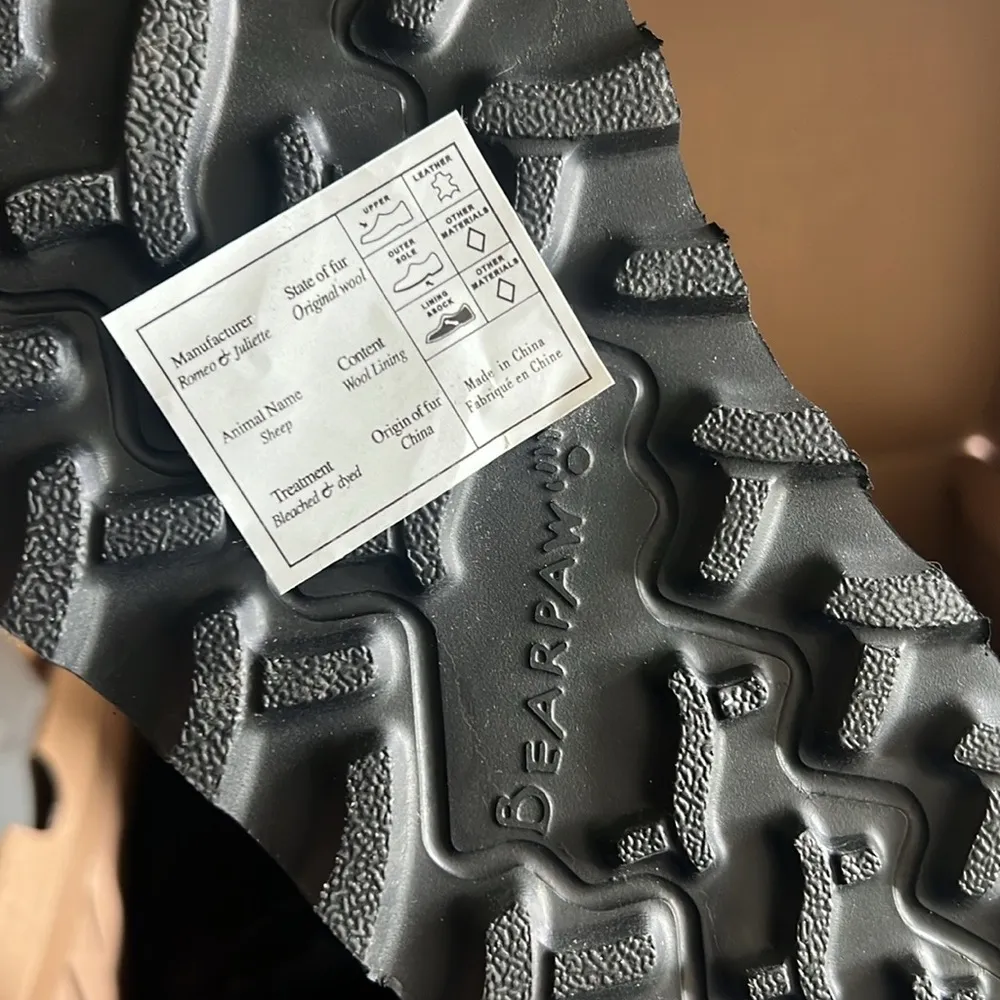 BearPaw Retro Super Shorty Platform Leather Ankle Boots, NWT, Size 8 - Image 8