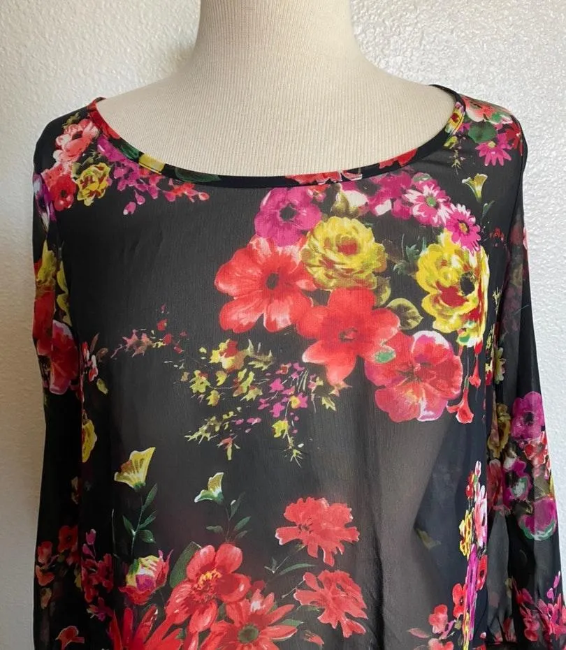 Long Sleeve Floral Blouse - Image 3