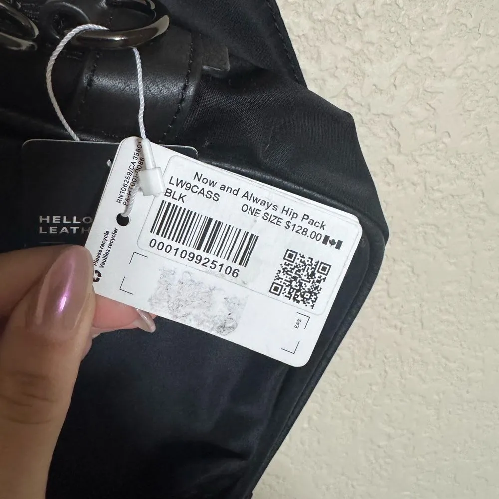 LULULEMON Now and Always Hip‎ Pack 4L NEW Black Fanny Bag - Image 3