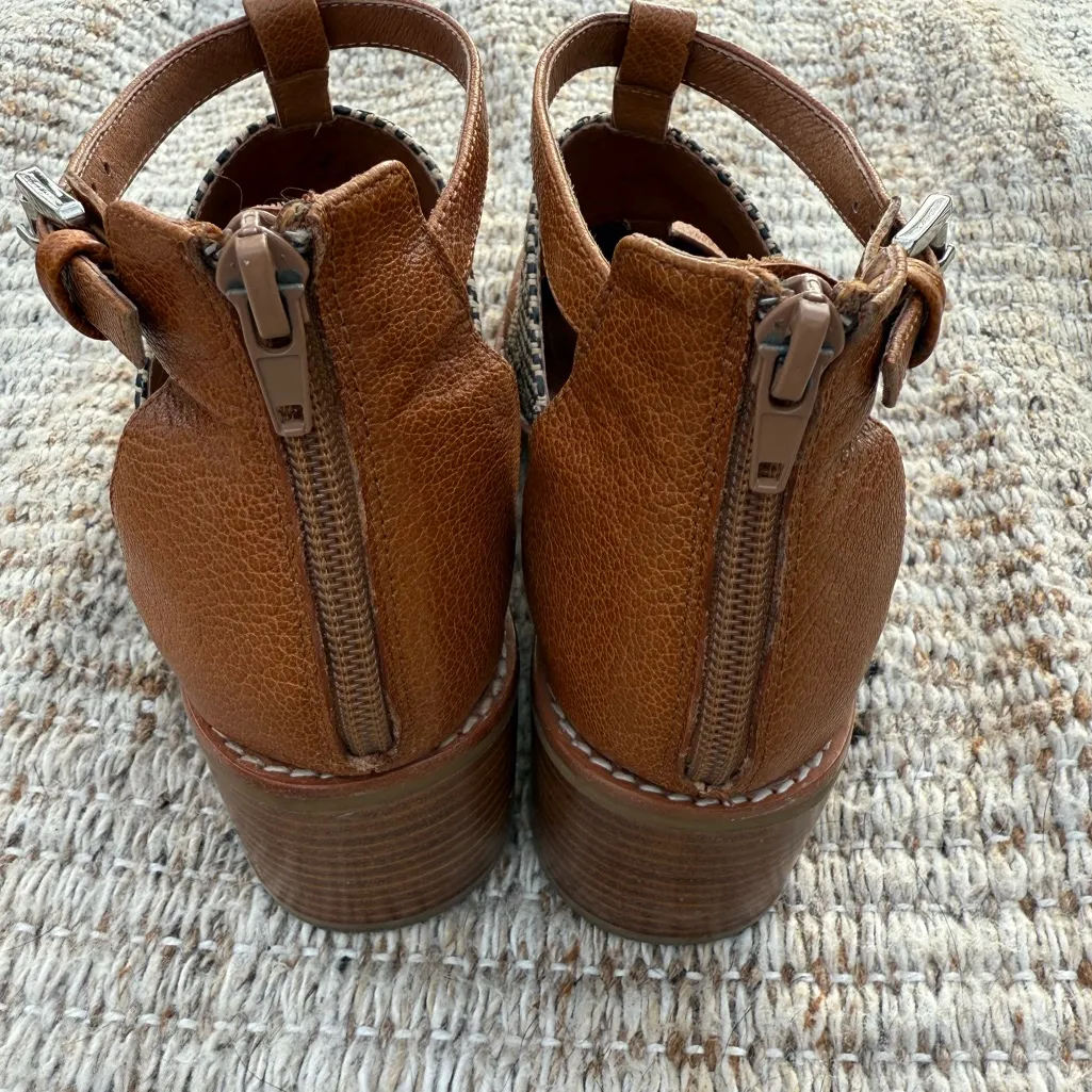 Jeffrey Campbell Women’s Sz 7.5 Melina T-strap Shoes Heeled Leather - Image 6