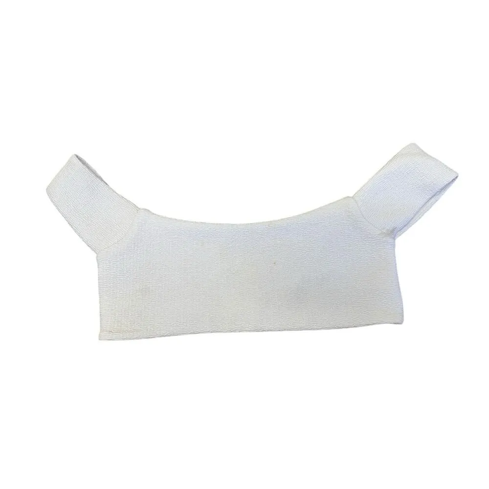 LOVERS + FRIENDS Tess Off The Shoulder High Waist Bottoms Textured Bikini Set S - Image 5