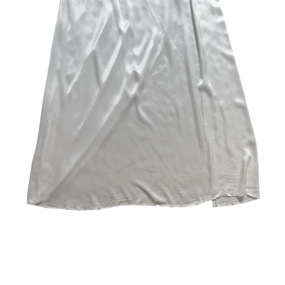 White Satin James Maxi Dress Women’s US S - Image 7