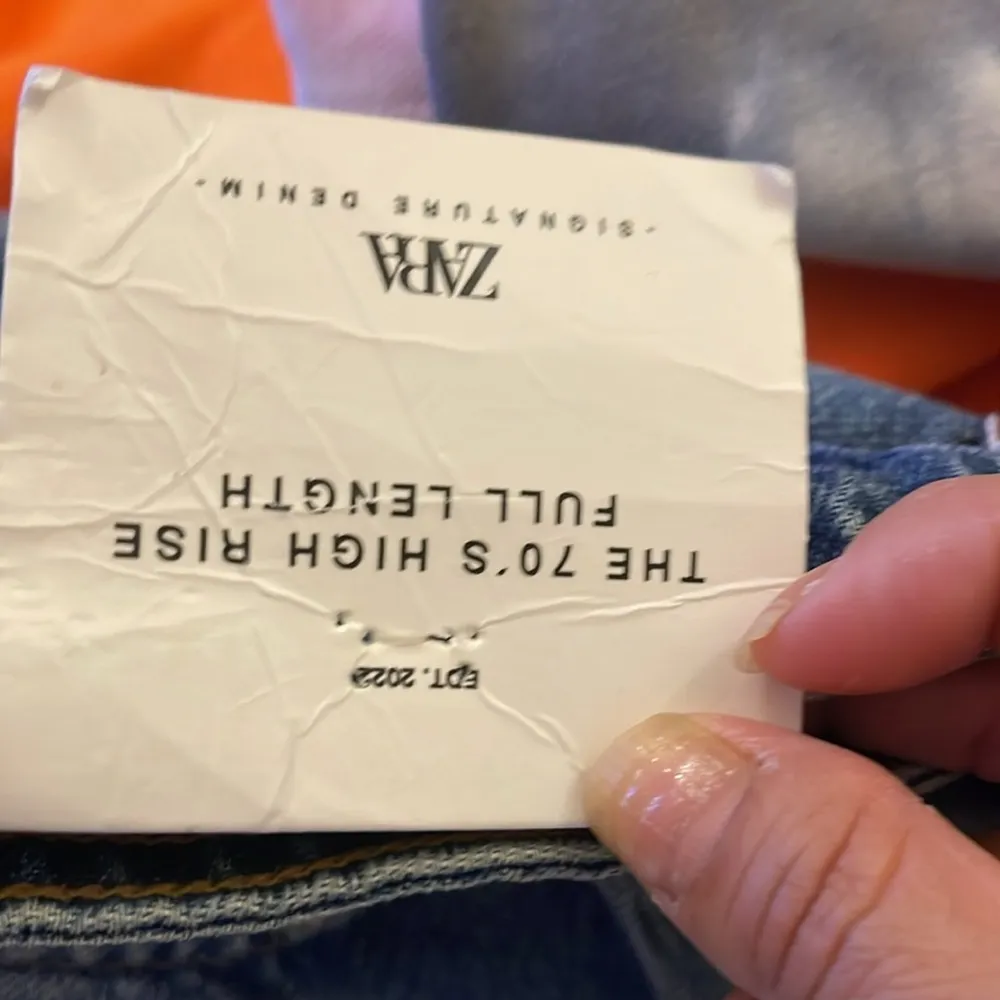 Zara The 70’s High Rise Full Length slim fit Jeans size 4 - Image 12