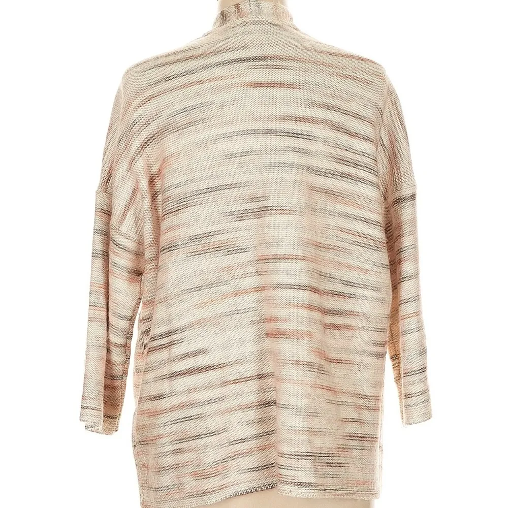 J. Jill Pure Jill Women's 3/4 Sleeve Cardigan Sweater Neutral Colors Size Med M Brown - Image 4