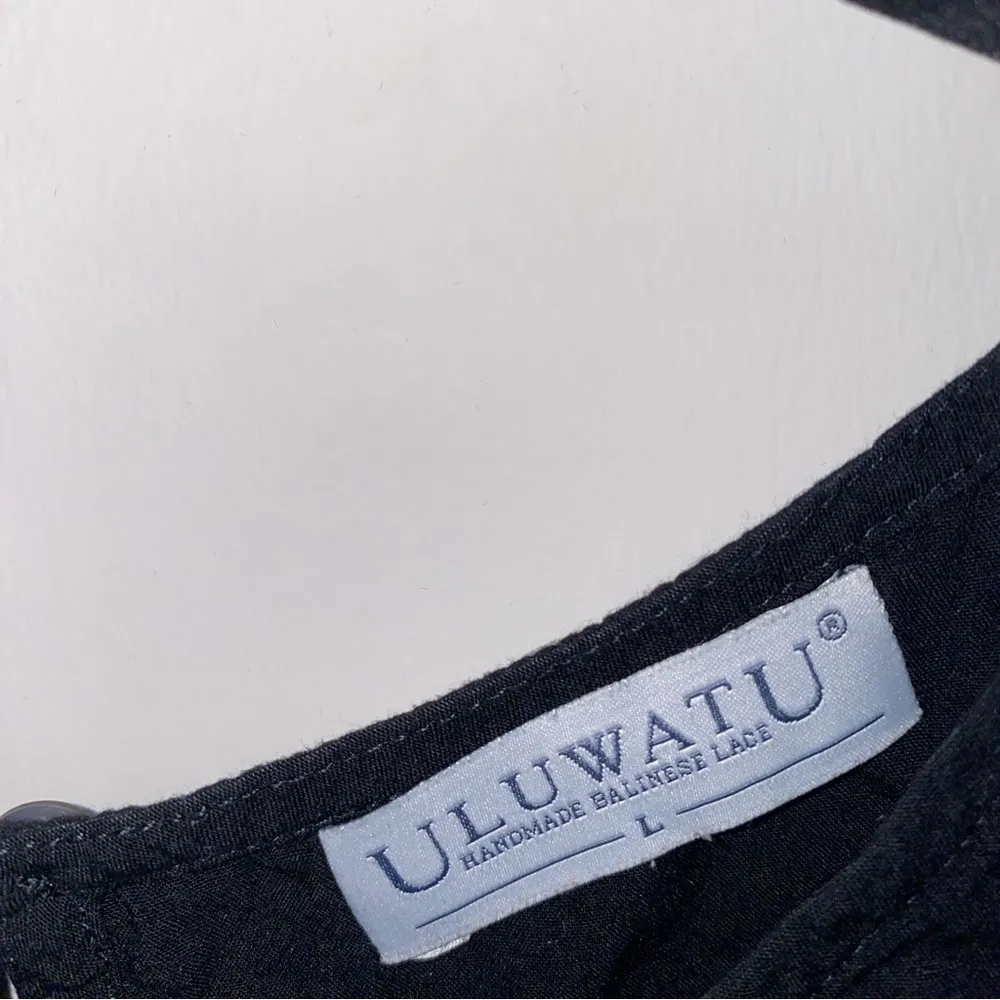 Black Uluwatu Set Large Cropped Tank and Small Jogger Pant Set - Image 9