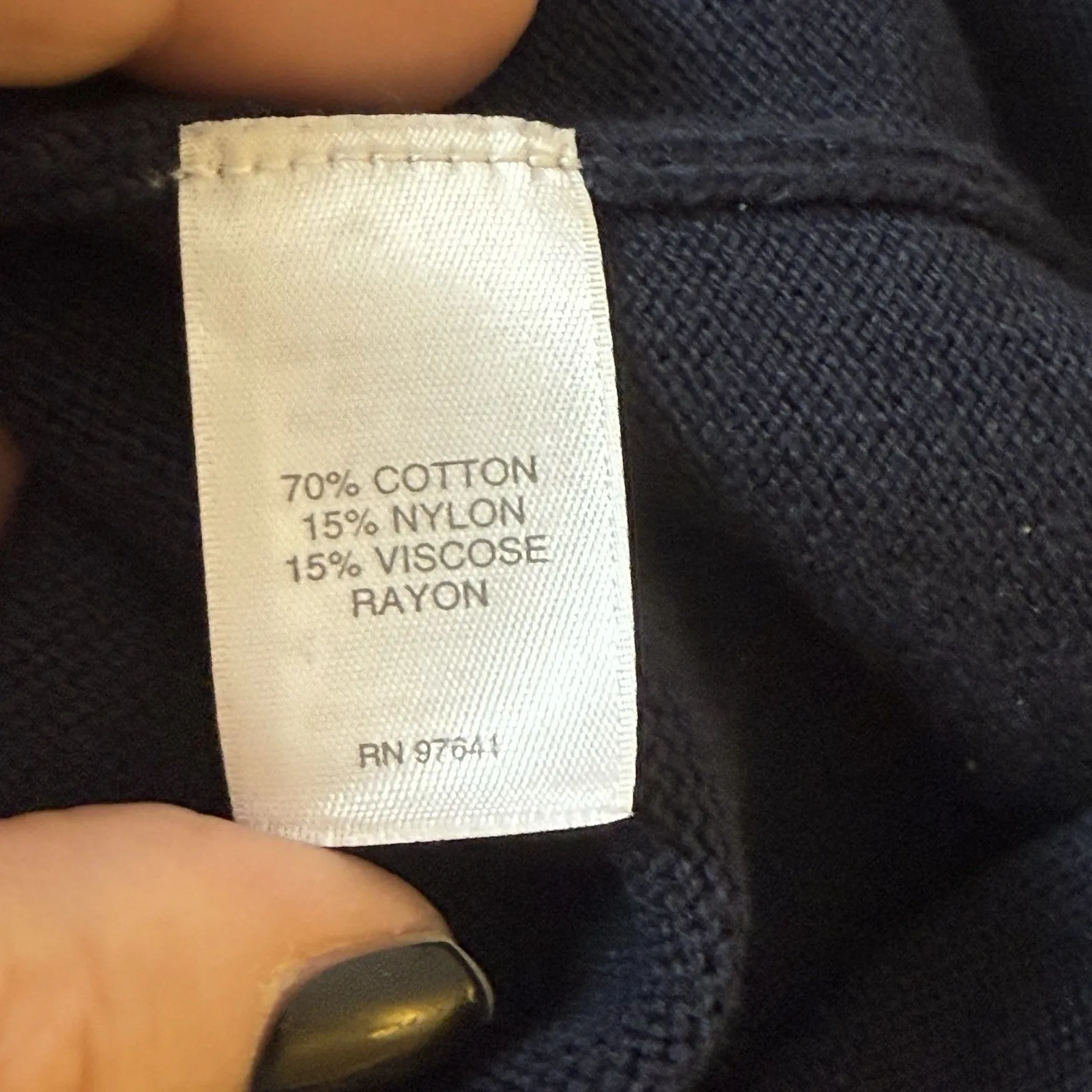 J.‎ Jill Dress Womens Navy Blue Knit Turtleneck Sweater Dress Minimalist Medium - Image 8