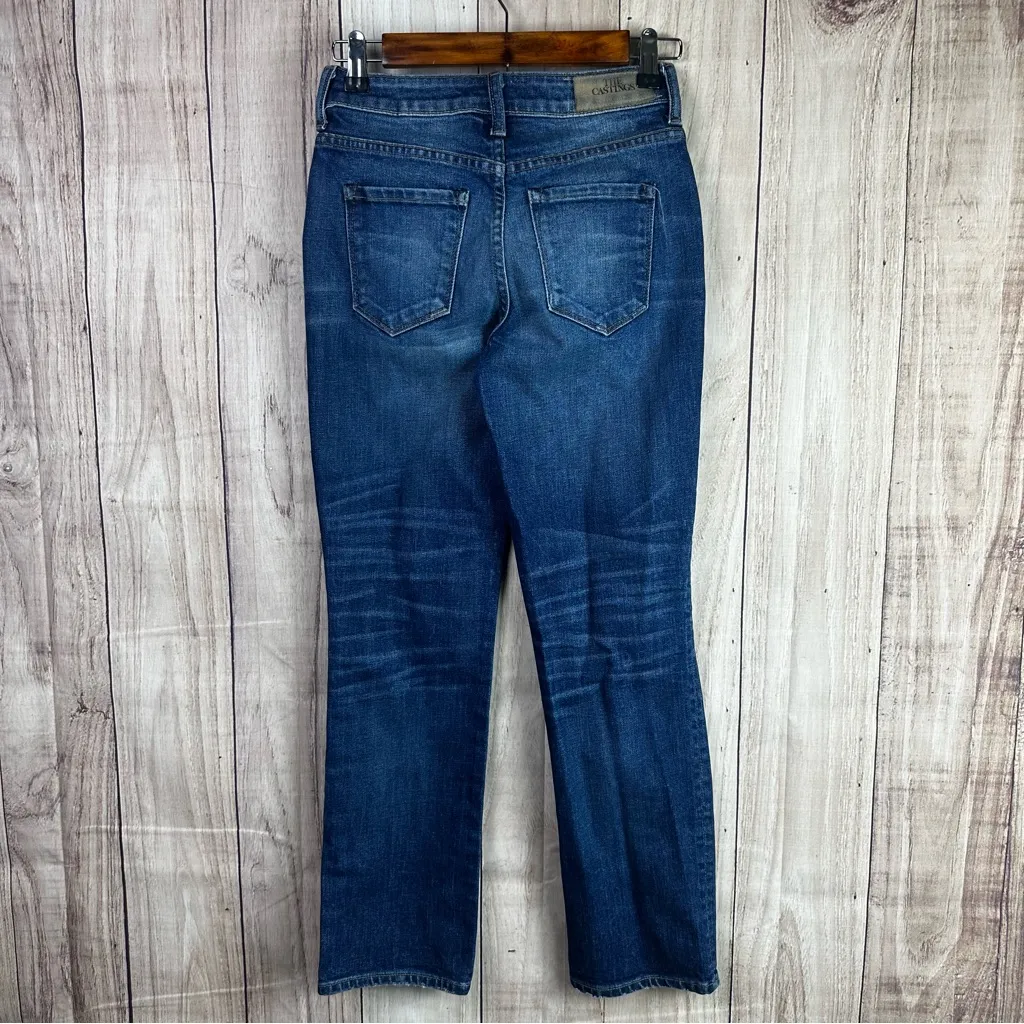 Aritzia The Castings Edition High Rise Cropped Blue Denim Jeans - Image 4