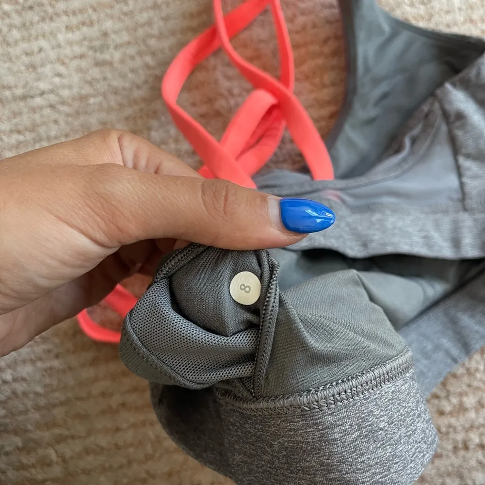 Lululemon Grey Sports Bra - Image 4