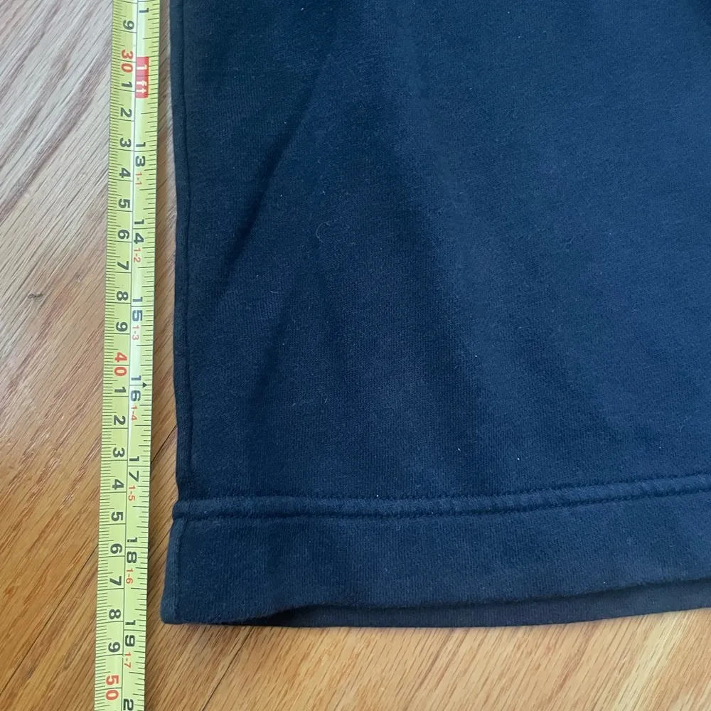 Nike Sportswear Club French Terry Romper Jumpsuit Crop Gaucho Wide Leg Black - Image 13