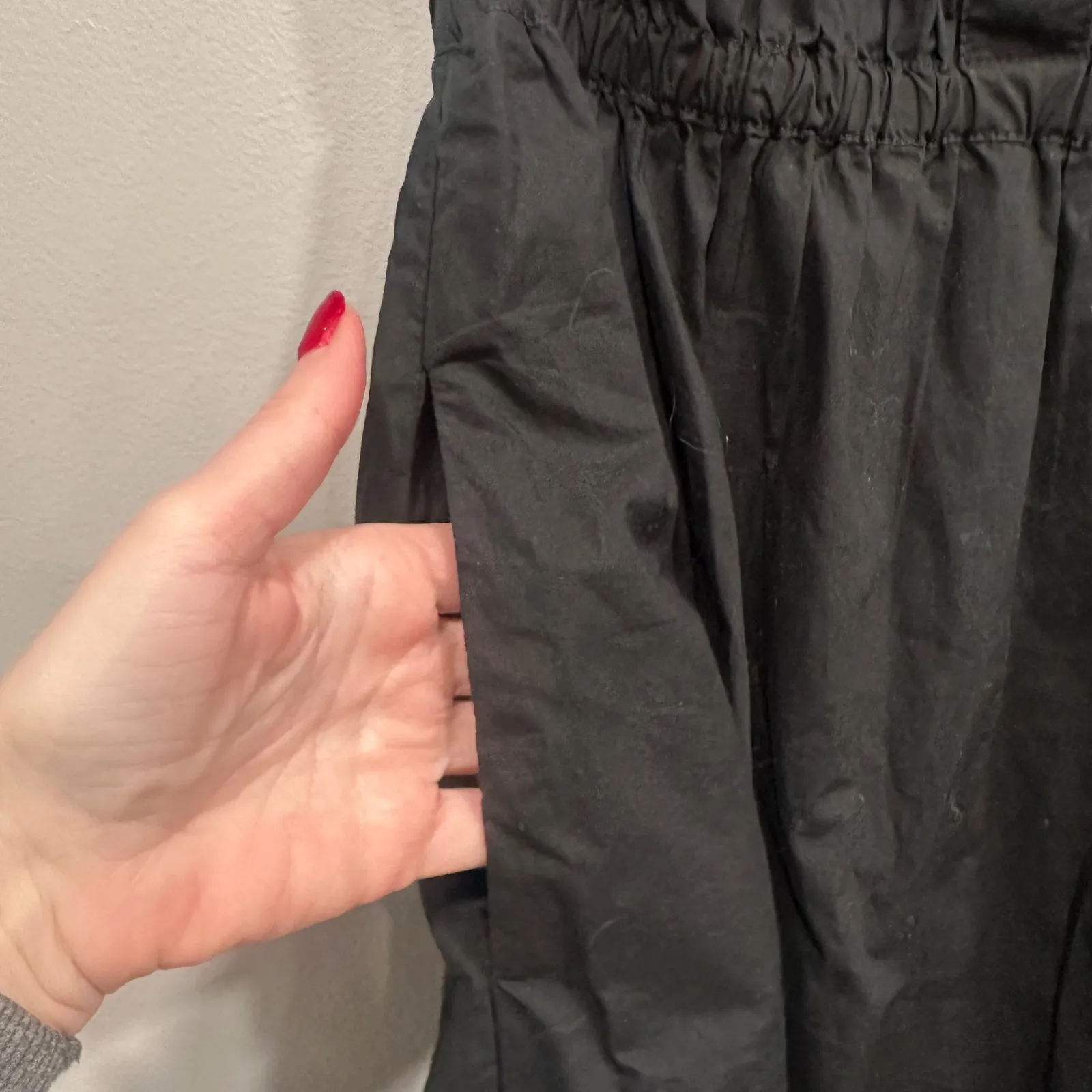 J.Crew Puff-Sleeve Cotton Poplin Shirtdress Black Size Small - Image 9