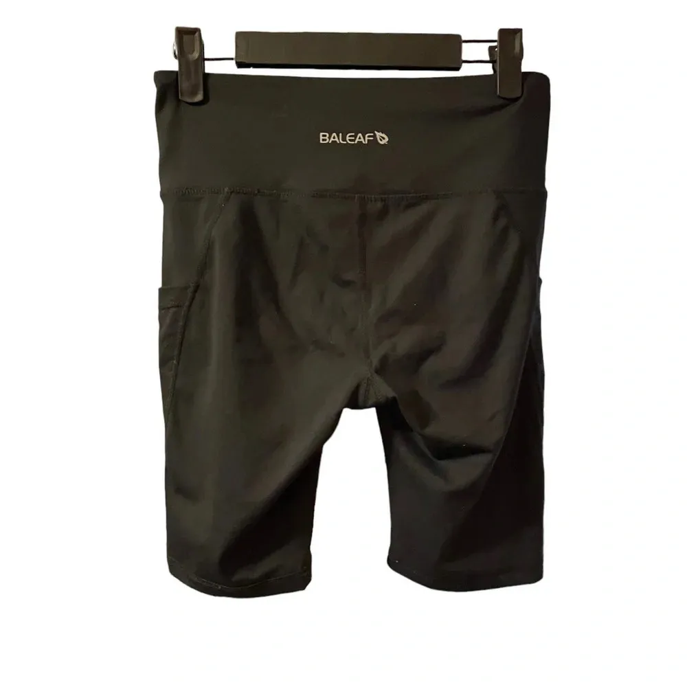 BALEAF BLACK SIDE POCKET BIKE SHORTS - Image 2