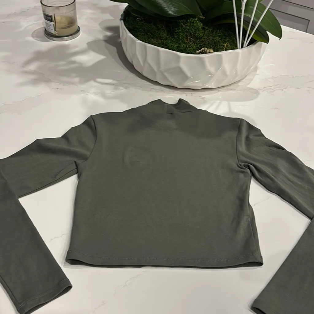 Zara  Long Sleeve Turtle Neck Tee - Image 3