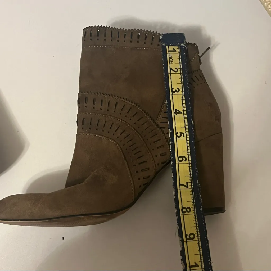 Studio Isola Brown Tan Heeled Boots for Women 8.5 - Image 6