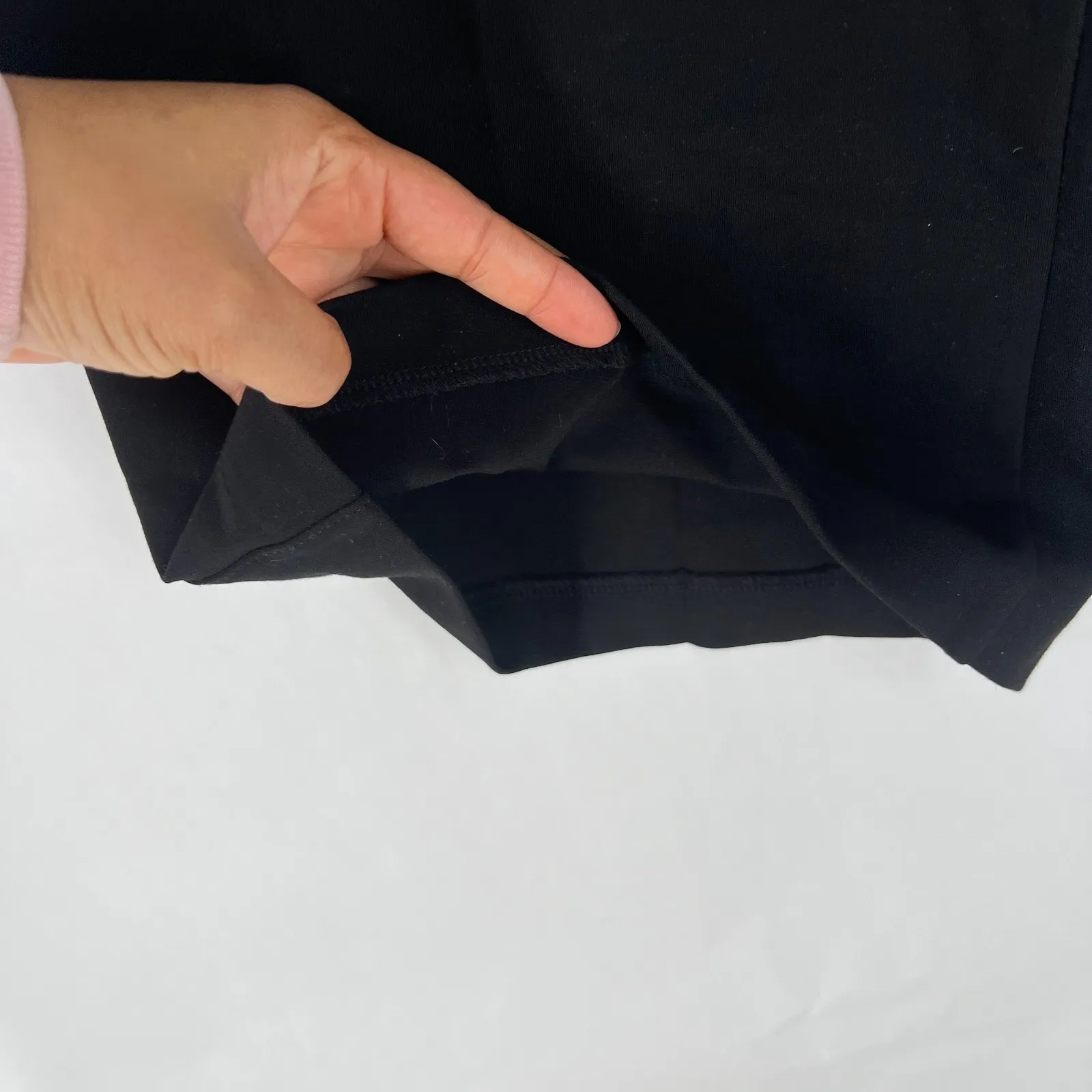 Splendid Pants Womens Small Black Ponte Knit Stretch Wide Leg High Rise Pull On - Image 4