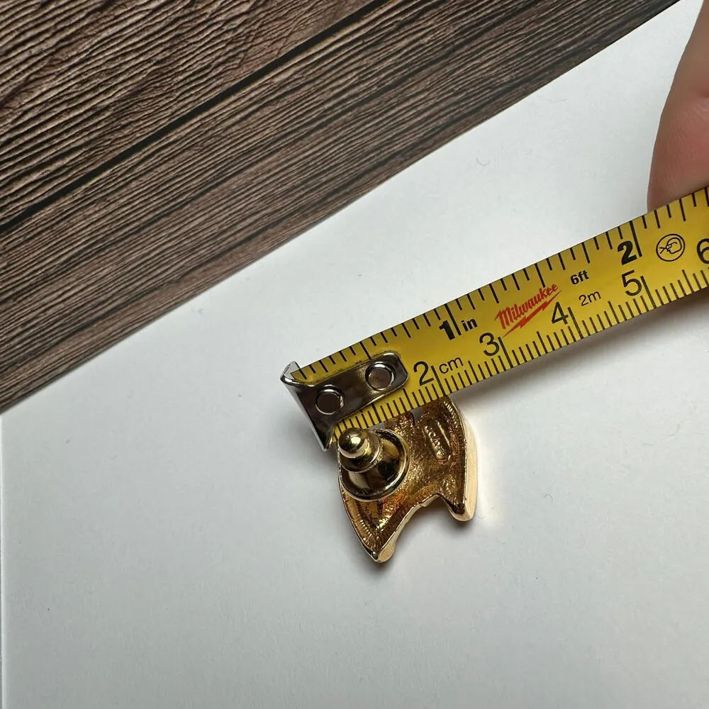 Avon Shamrock Clover Top Hat Enamel Rhinestone Lapel Pin Gold Tone St. Patrick’s - Image 6