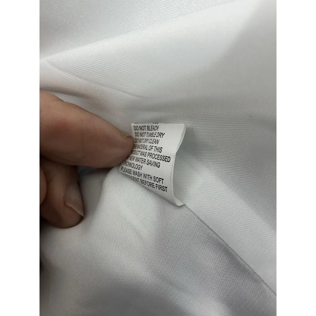 Womans White Purple Patch Work Design Lined 2 Button Front XL Blazer - Image 6