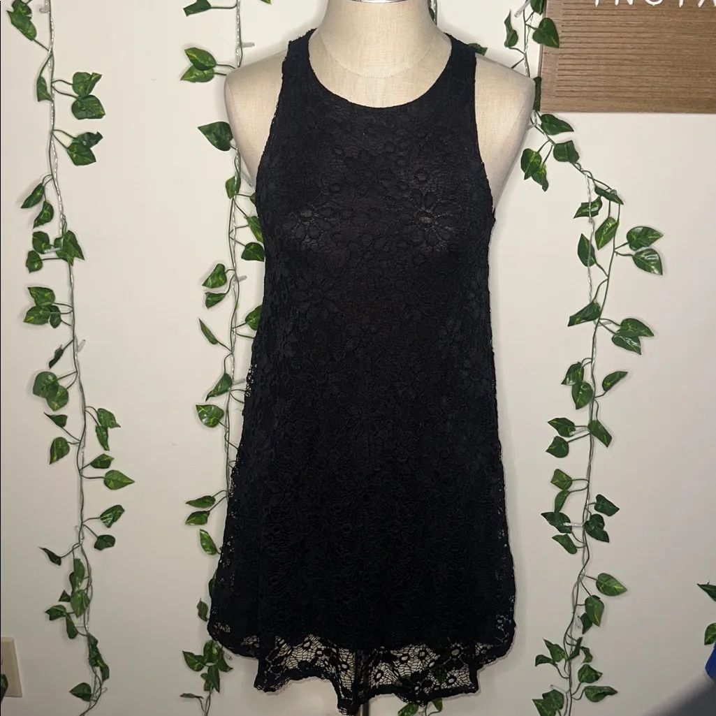 GINGER G Stretch Lace Sleeveless Day or Party Swing Dress - Image 2