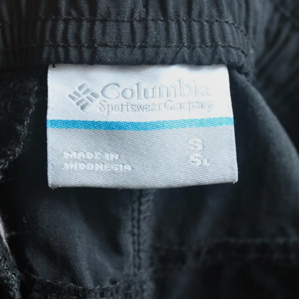 Columbia Black Activewear Adjustable Drawstring Short-Shorts Pockets Small - Image 8