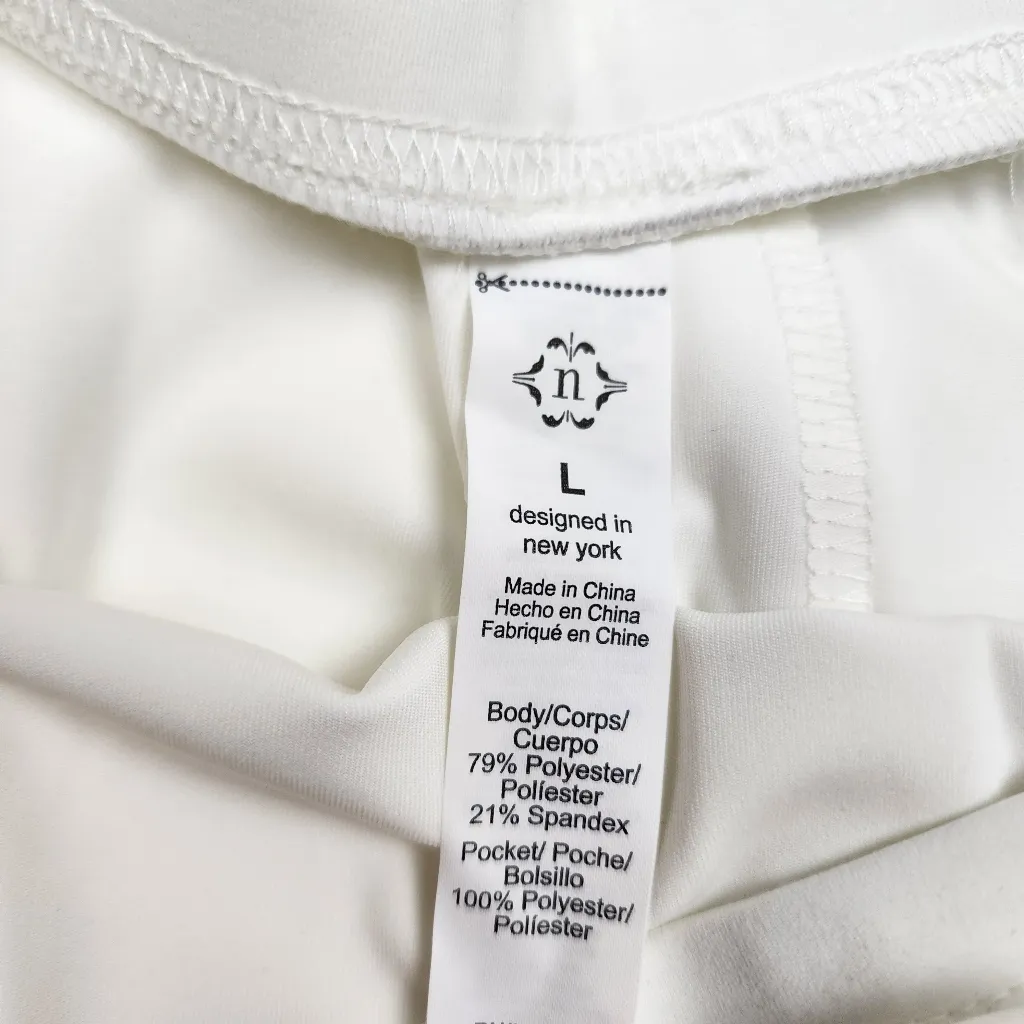 Nanette Lepore Play Ivory Cargo Joggers Casual Pants Pocket Size L - Image 14