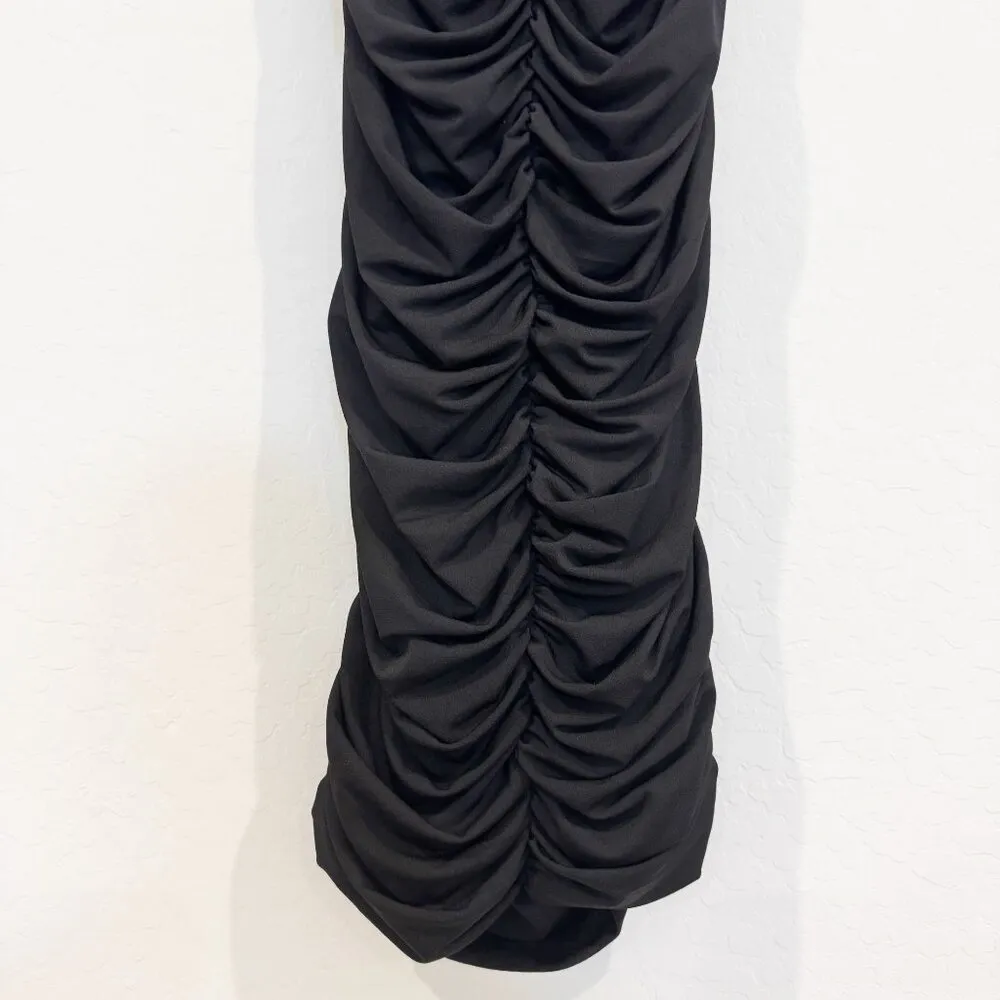 Pixie Market Women's Dominique Bustier Midi Dress in Black Wedding Party Size XS - Image 8