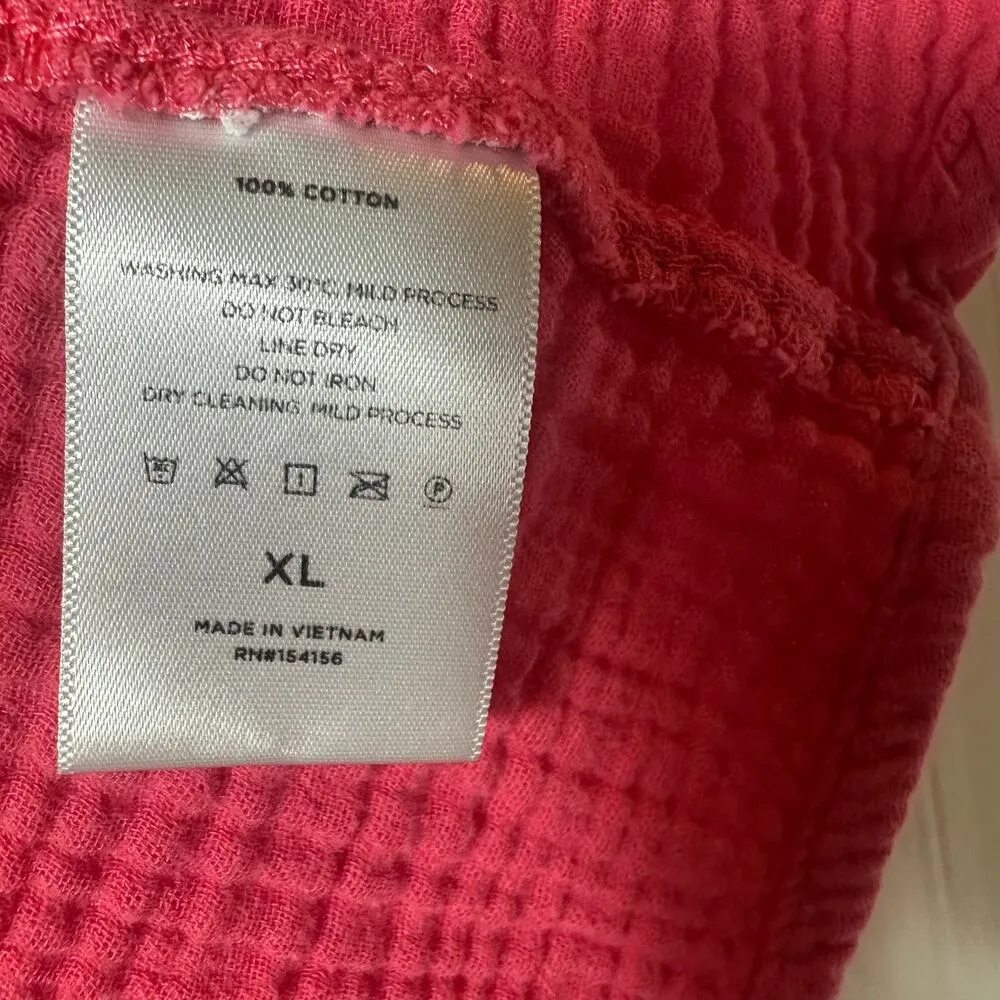 Mote Pink Gauze Long Sleeve Top Size XL - Image 4