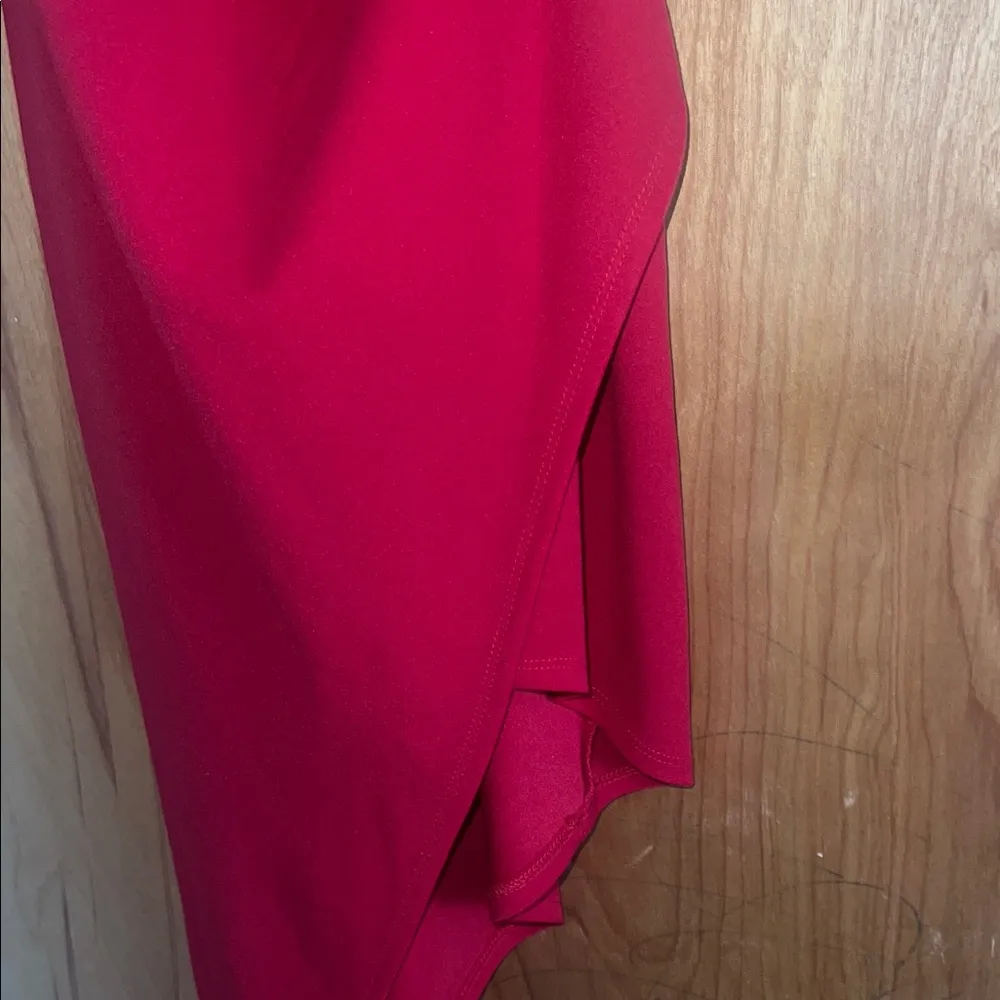 Emerald Sundae Vibrant Red V-Neck Dress - Image 4