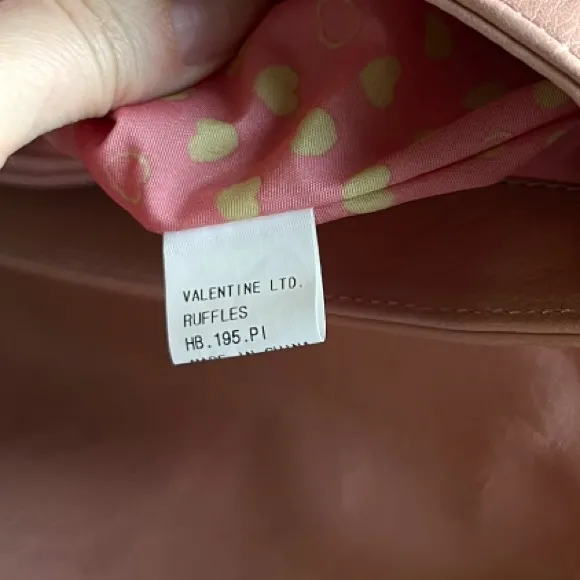 Y2k romantic ruffle Love cat leather shoulder bag Valentine’s edition Pink - Image 8