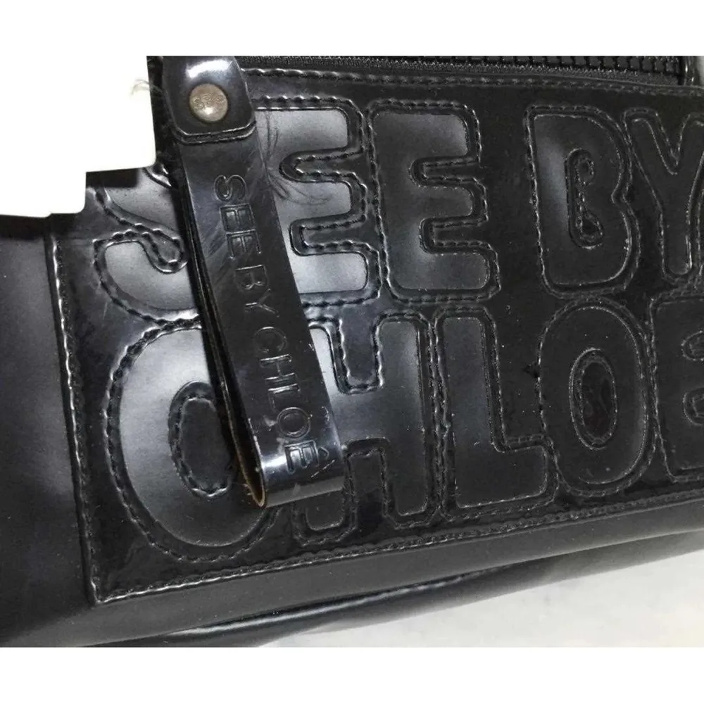 NWT See By Chloe Black Structured Tote with Modern Aesthetic - Image 3