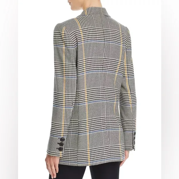 Anine Bing Madeleine Houndstooth Double-Breasted Blazer Size small - Image 4