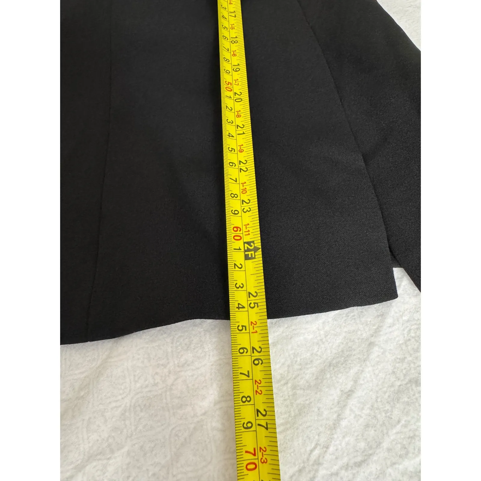 AQUA Women's XS Black Double Breasted Blazer‎ Gold Buttons Fitted Jacket - Image 10