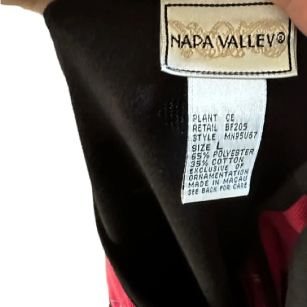 Vintage Napa Valley‎ Sweater Black Size L - Image 5
