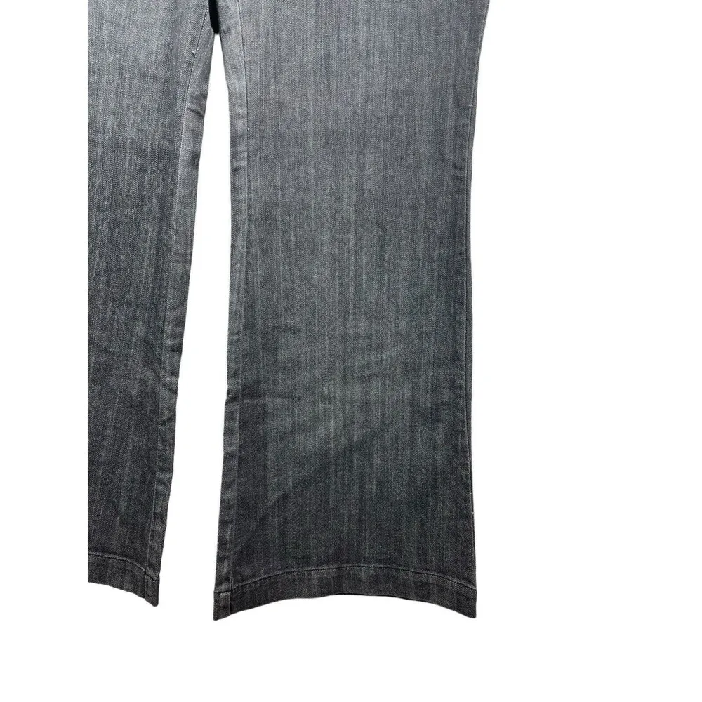 New York Co Battery Park Stretch Trouser Gray Wide Leg Uptown Rise 16 Denim NWT - Image 3
