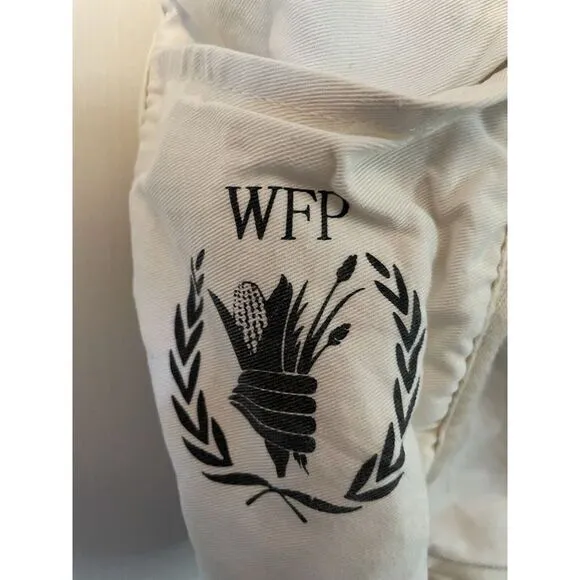 FEED WFP reversible Bag Canvas And Burlap With Shoulder‎ Strap NWT - Image 2