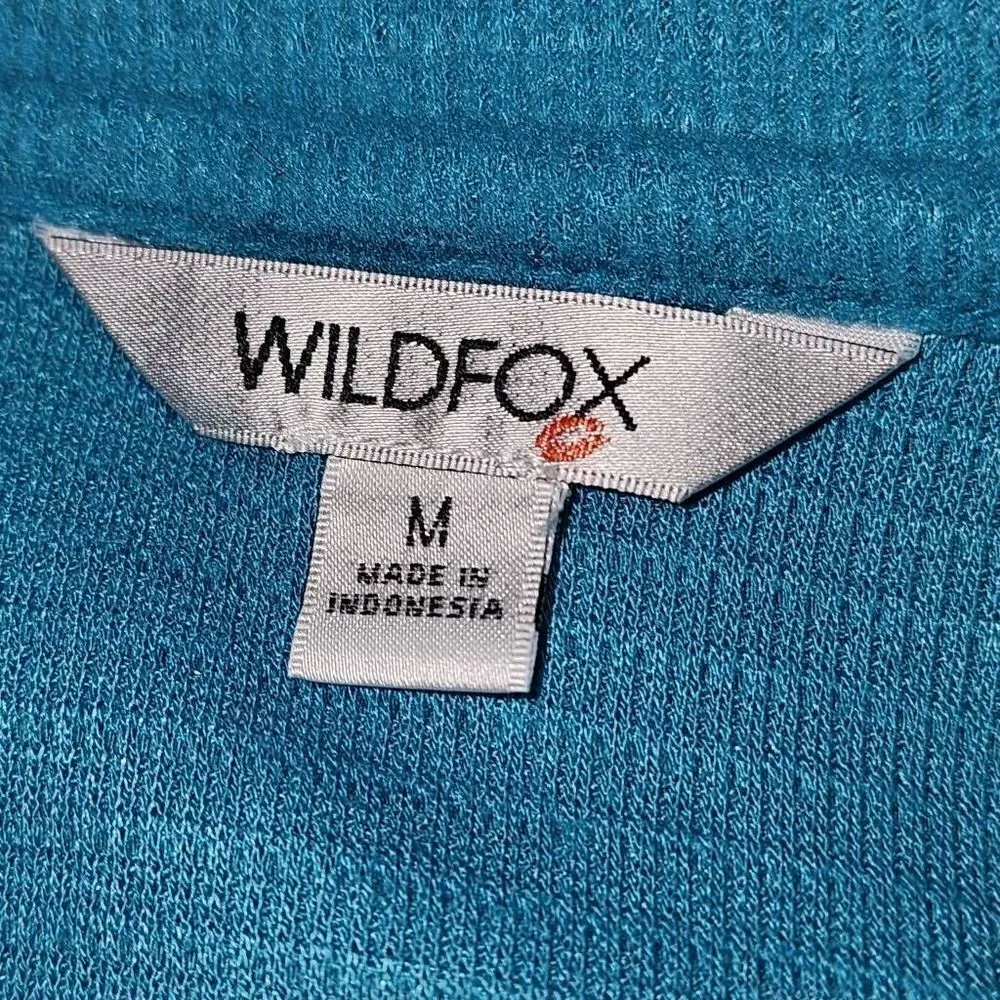 Wildfox  Womens Blue‎ V Neck Haley Brushed Short Top Sweater Medium - Image 4