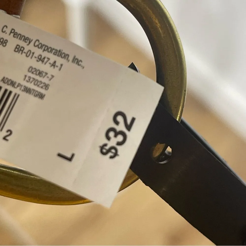 a.n.a A New Approach Boho Brown Belt Studded Gold Hardware Size Large - Image 7