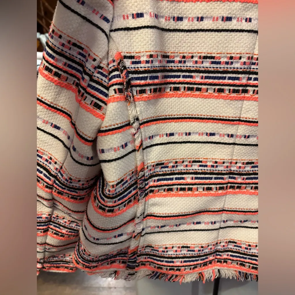 [Anthro] Belle Vere Tweed Fringe Open Blazer Sz M NWOT - Image 8