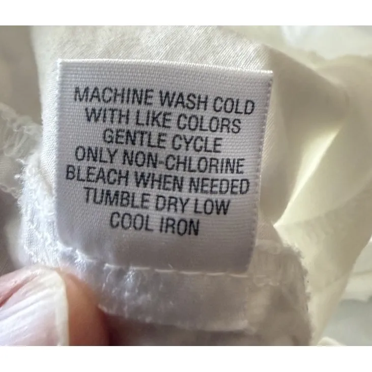 Breckenridge Womens Size 16 White Cropped Pants Side Tie‎ Preppy Beach Travel - Image 11