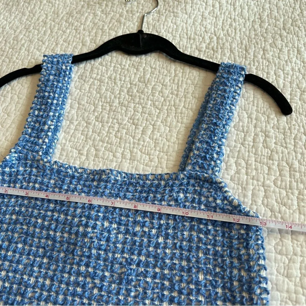 ✨ Zara Women’s Blue White Crop Top Large - Image 6