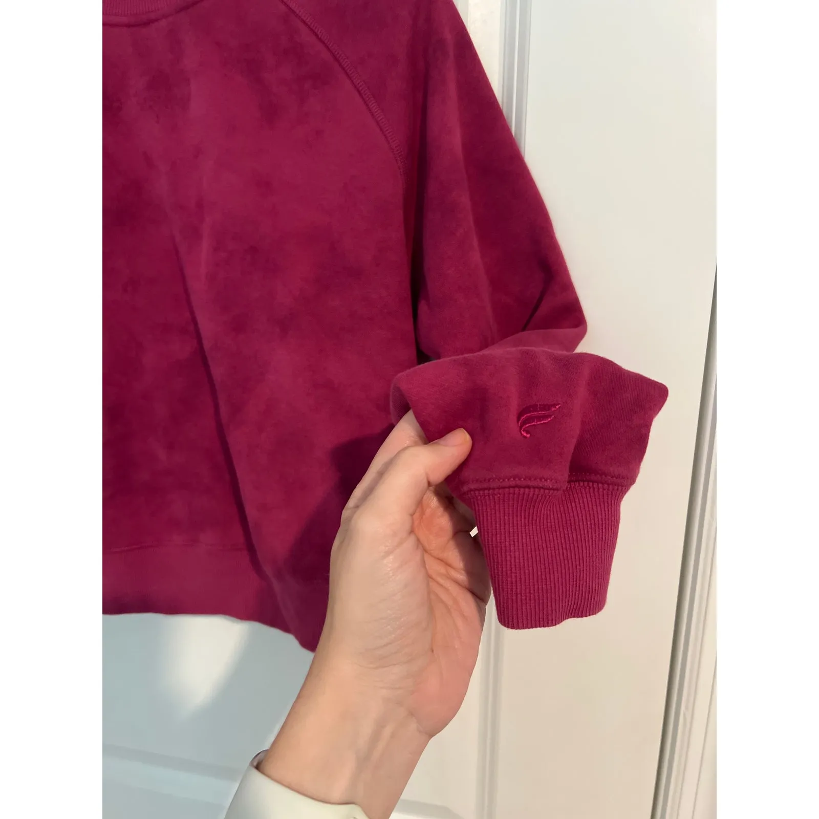 Fabletics Cozy Fleece Raglan Sweatshirt – Size Small - Image 3