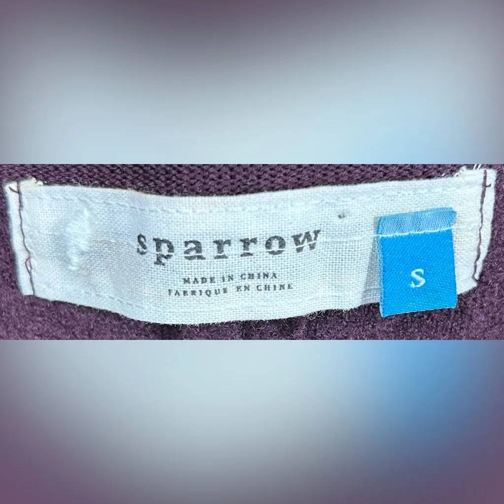 Anthropologie Sparrow Size S Purple Twilight 100% Wool Dress - Image 4