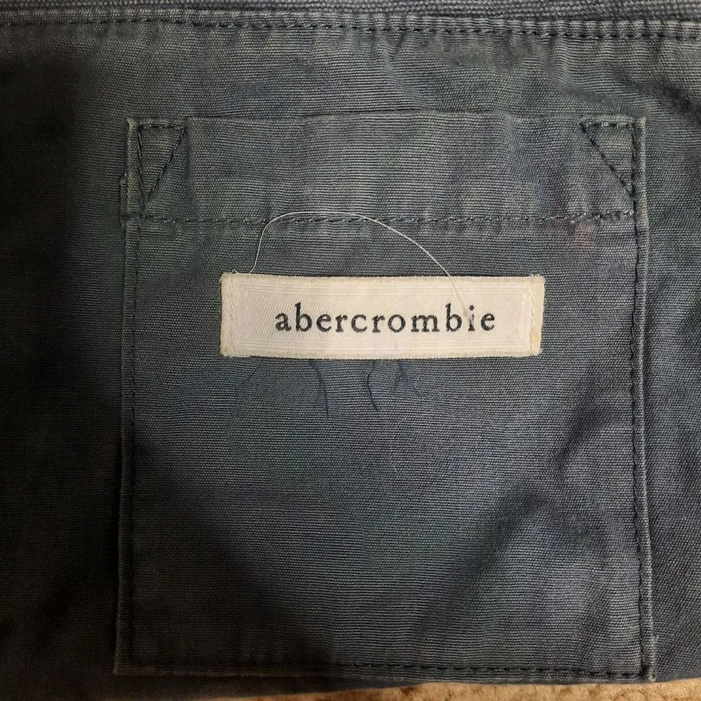 Abercrombie Vintage Y2K Tote Bag Casual Everyday School Blue-Gray - Image 4