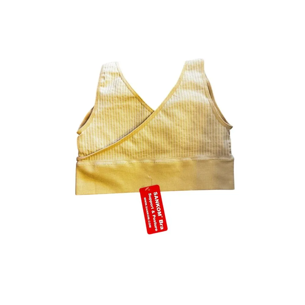 New With Tags SANKOM Patent Support & Posture & Cooling Bra Cream Sz S/M - Image 2