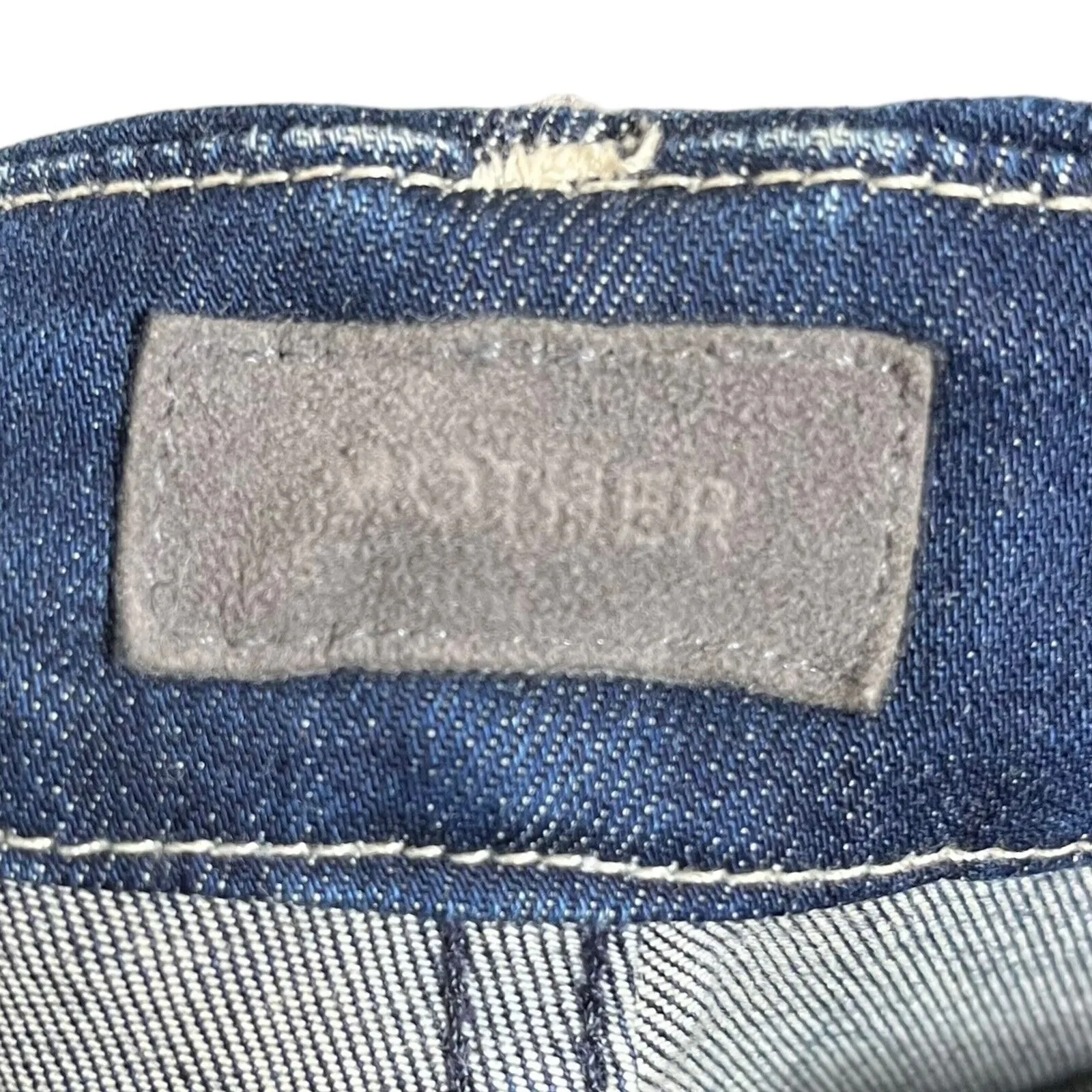 MOTHER The Looker High Waisted Ankle Fray Jeans Women’s 24 Blue Tongue And Chic - Image 7