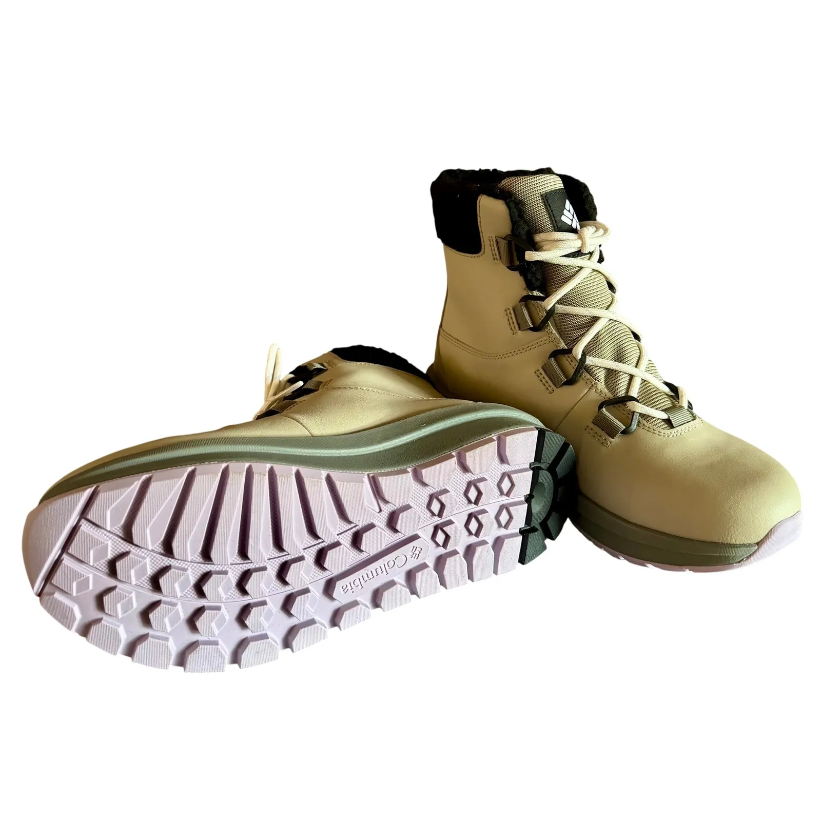 New‎ Columbia Women's Moritza Winter Boots 7 Light Clay Morning Mist - Image 6