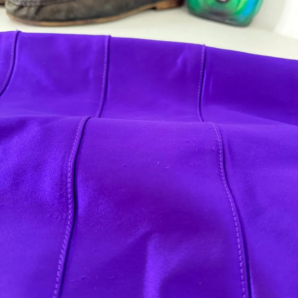 Vintage Y2K Bebe Purple Satin Bodycon Dress - Image 11