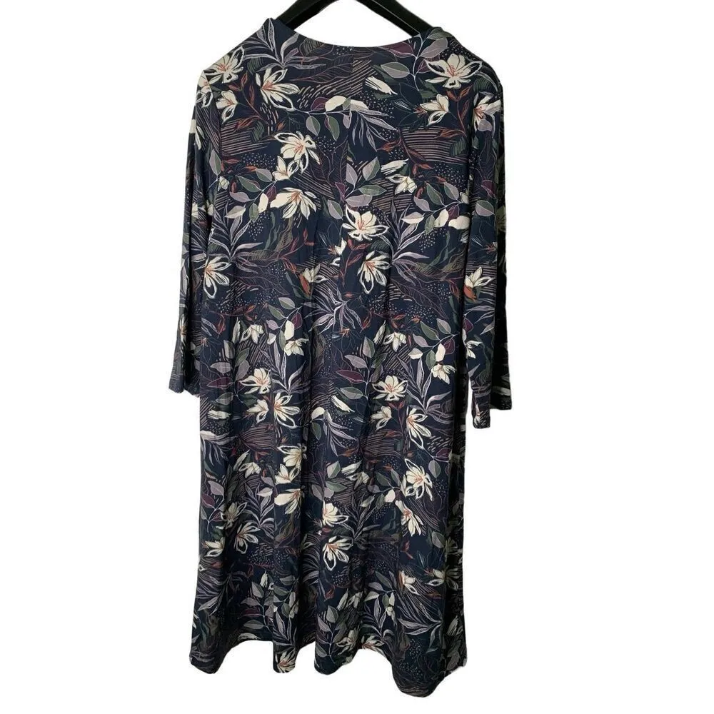 Garnet Hill Dress floral tencel women's size XL NEW NWT - Image 2