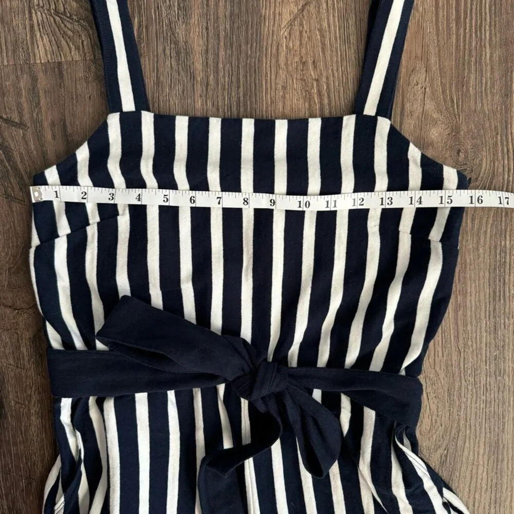 J. Crew Knit Tie-Waist Striped Jumpsuit (Size 4) - Image 11