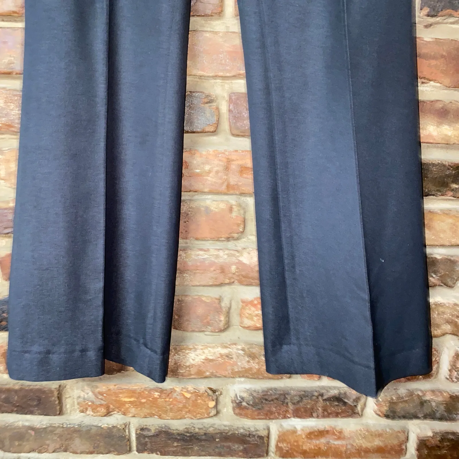 Tahari Black Wide Leg Flat Front Trousers Dress Pants Women's Size 4 - Image 3