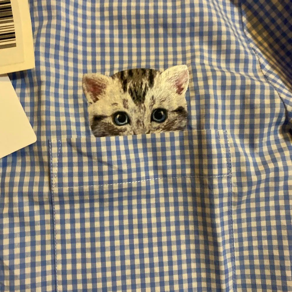 Paul & Joe Sister Bidouille Kitten Pocket Gingham Shirt Sky Size undefined - Image 3