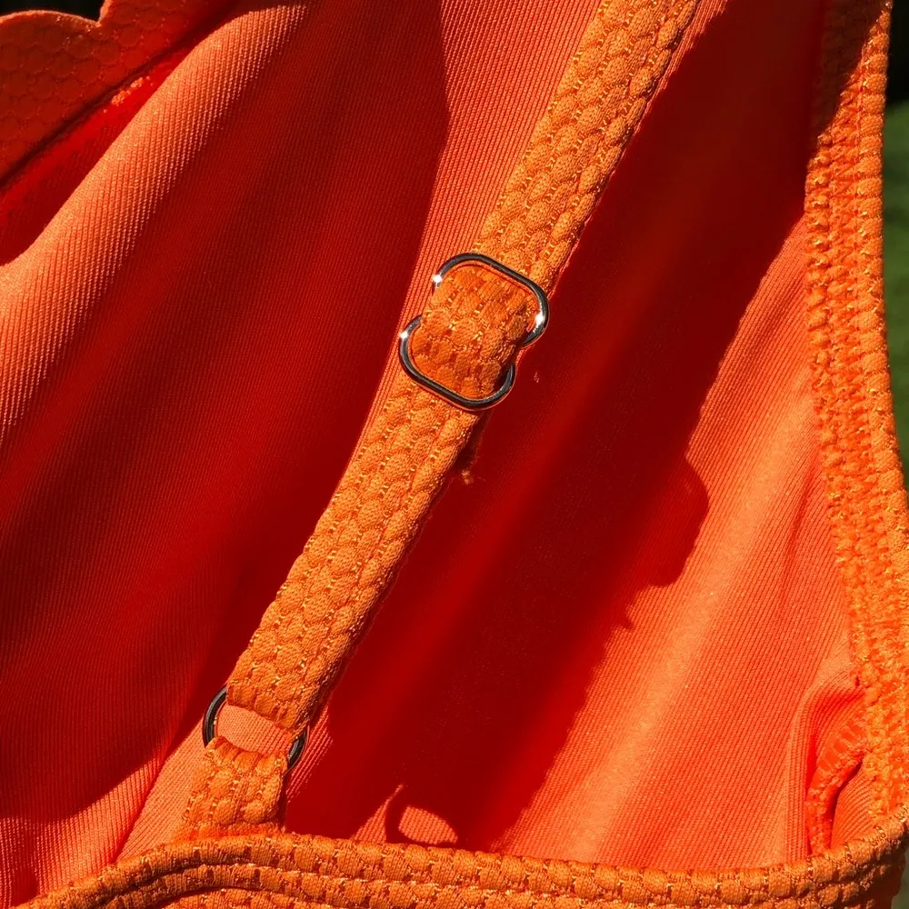 Kate Spade Orange Scalloped Swimsuit M - Image 9